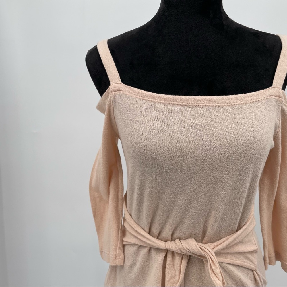 Pink Cold Shoulder Top - Picture 3 of 8